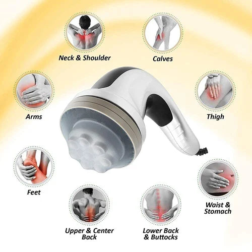 Hesley Electric Full Body Massager for Pain Relief of Back, Leg and Foot (black grey)