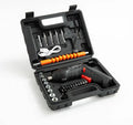 Rechargeable Cordless Screwdriver Kit (47 Pcs) – Multi-Function Electric Drill Set with Flexible Shaft, Screw Bits, Sockets & Carrying Case for DIY Home Repairs